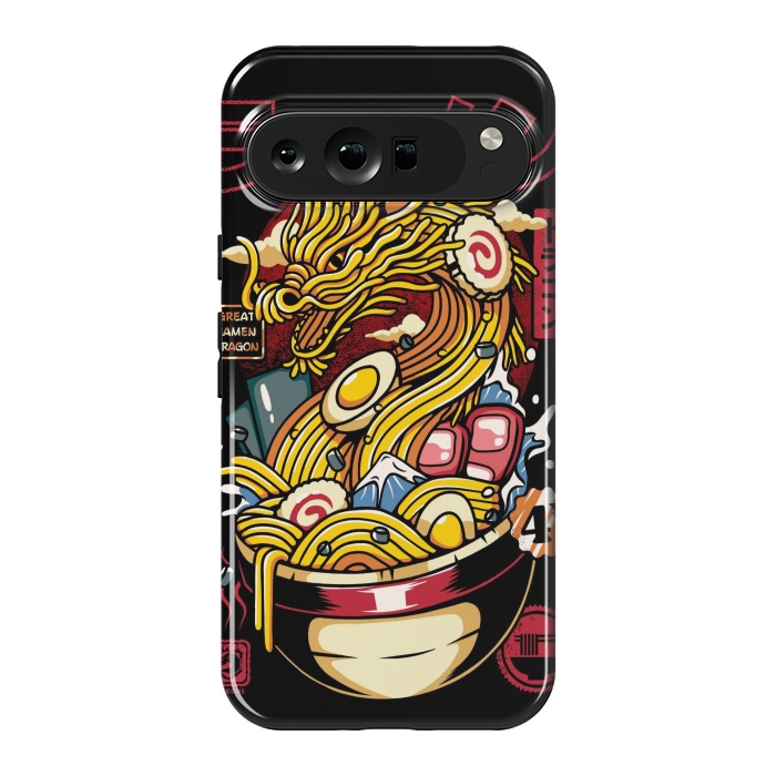 Pixel 9 Pro XL StrongFit Great Ramen Dragon Japanese by LM2Kone