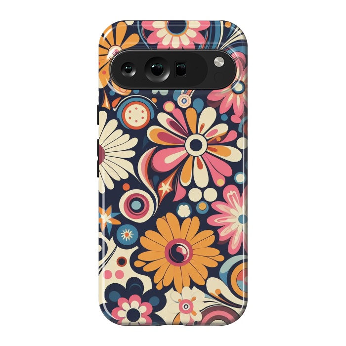 Pixel 9 Pro XL StrongFit 60s Flower Power 1 by JohnnyVillas