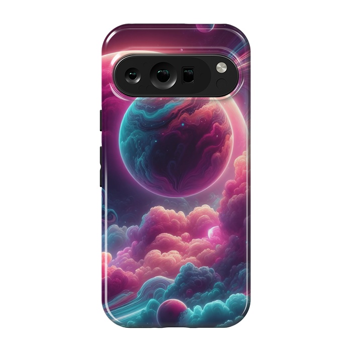 Pixel 9 pro StrongFit Neon Universe by JohnnyVillas