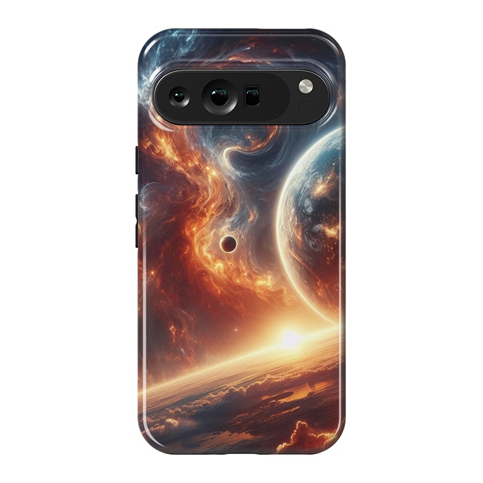 Pixel 9 Pro XL StrongFit Fire Sunset Universe by JohnnyVillas