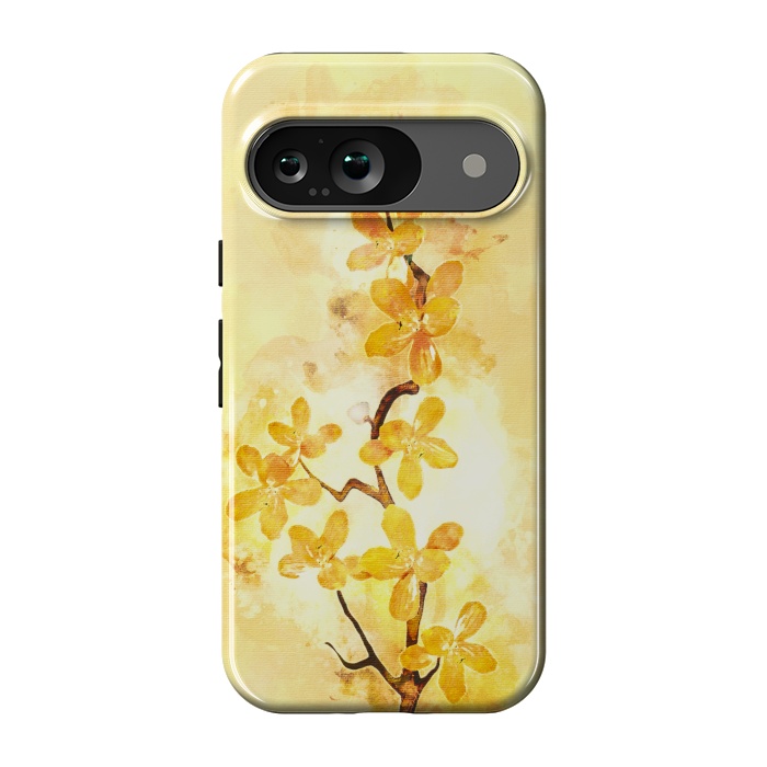 Pixel 9 StrongFit Yellow Tropical Branch by Creativeaxle