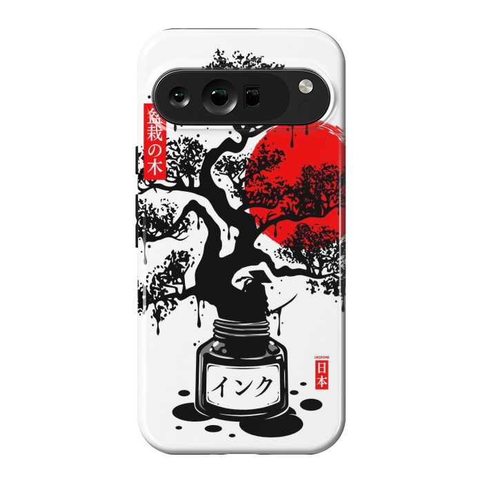 Pixel 9 Pro XL StrongFit Black Bonsai Japanese Ink by LM2Kone