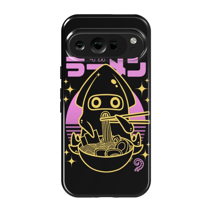 Pixel 9 pro StrongFit Squid Ramen Sunset Neon by LM2Kone