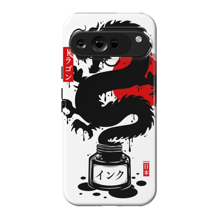 Pixel 9 Pro XL StrongFit Black Dragon Japanese Ink by LM2Kone