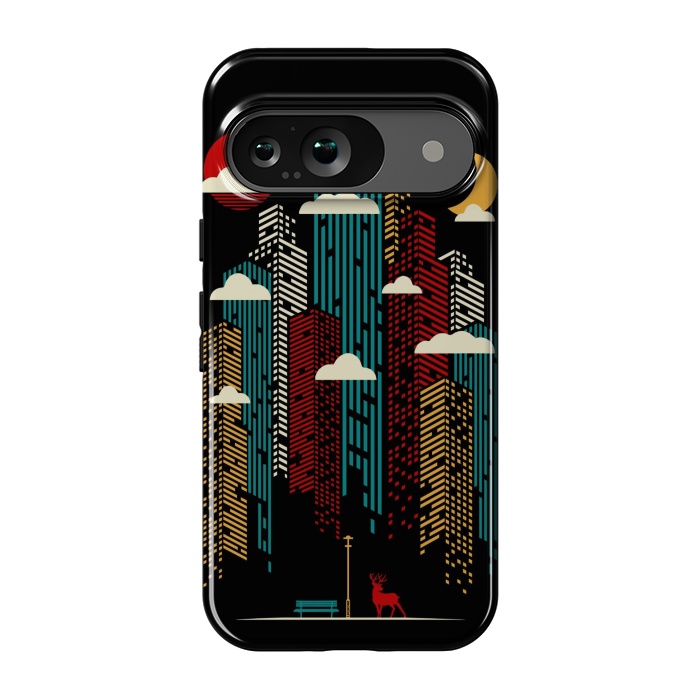 Pixel 9 StrongFit Modern Urban Retro by LM2Kone