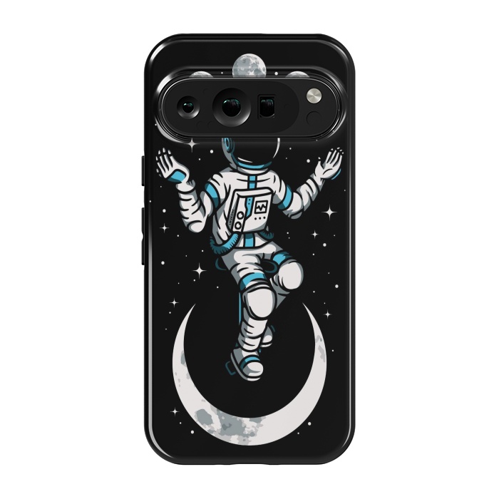 Pixel 9 pro StrongFit Moono Cycle Astronaut by LM2Kone