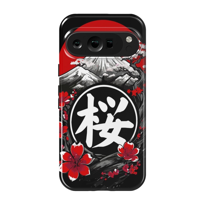 Pixel 9 pro StrongFit Mount Fuji Cherry Blossoms by LM2Kone