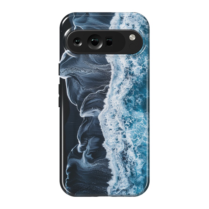 Pixel 9 Pro XL StrongFit Icealnd black sand beach by haroulita