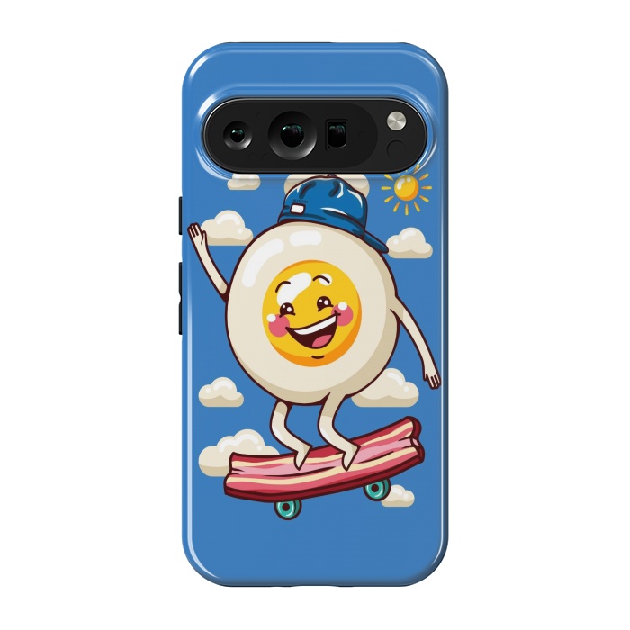 Pixel 9 pro StrongFit Funny Fried Egg by LM2Kone