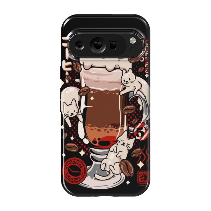 Pixel 9 pro StrongFit Catpuccino - Coffee Kawaii Cat by LM2Kone