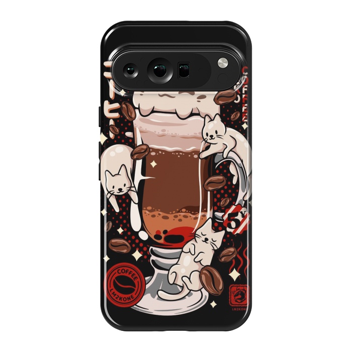 Pixel 9 Pro XL StrongFit Catpuccino - Coffee Kawaii Cat by LM2Kone