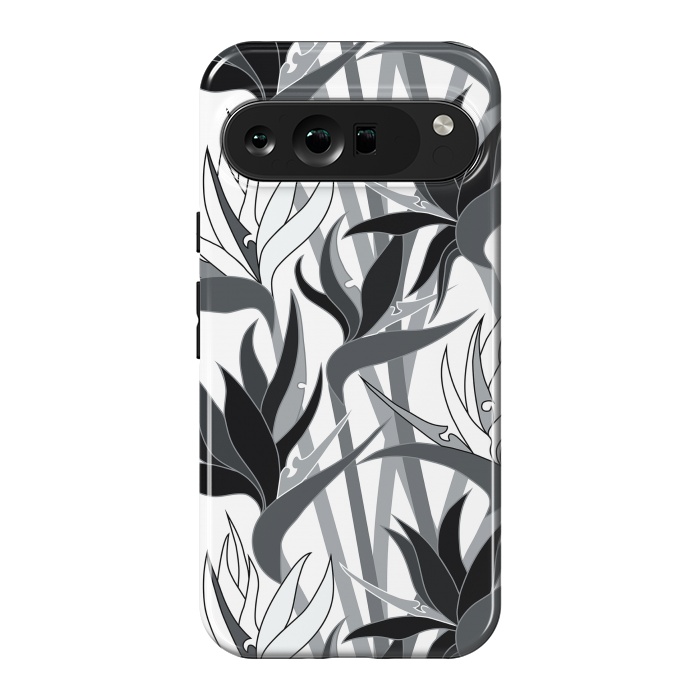 Pixel 9 Pro XL StrongFit Seamless Floral Pattern Plant Strelitzia G613 by Medusa GraphicArt