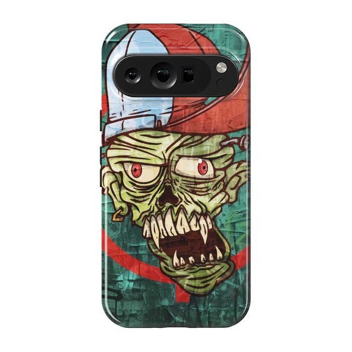 Pixel 9 pro StrongFit monster head with cap by Manuvila