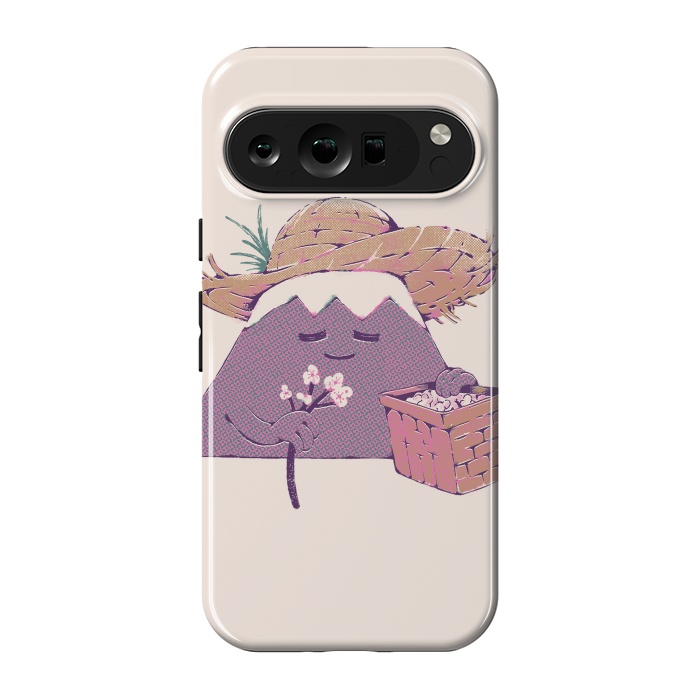 Pixel 9 pro StrongFit Mount Fuji Spring - Sticker by Ilustrata