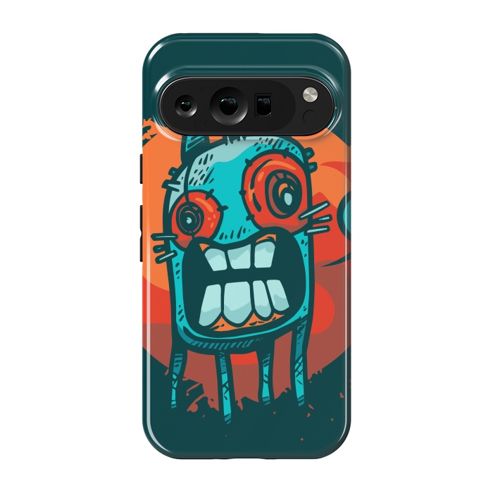 Pixel 9 pro StrongFit happy monster by Manuvila