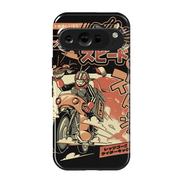 Pixel 9 pro StrongFit Ramen Rider - Black Version by Ilustrata