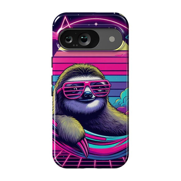 Pixel 9 StrongFit 80s Neon Sloth by JohnnyVillas