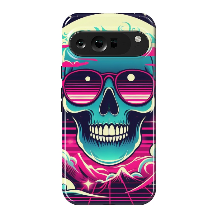 Pixel 9 Pro XL StrongFit Summer Neon Skull by JohnnyVillas