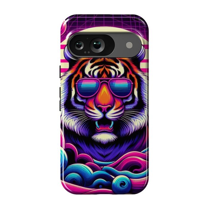 Pixel 9 StrongFit 80s Neon Lion by JohnnyVillas