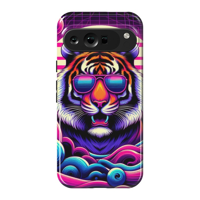 Pixel 9 Pro XL StrongFit 80s Neon Lion by JohnnyVillas