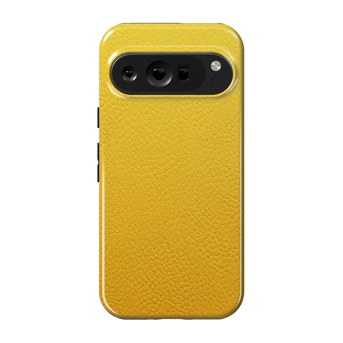 Pixel 9 pro StrongFit Yellow Leather by JohnnyVillas