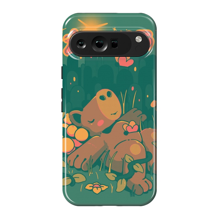 Pixel 9 Pro XL StrongFit Nature Capybara Vibes by Ilustrata