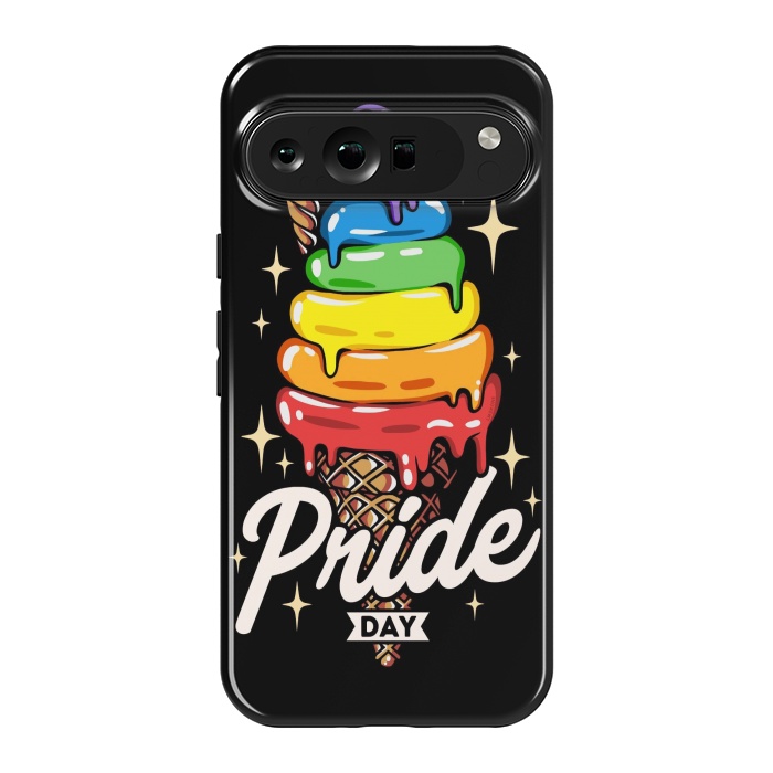 Pixel 9 Pro XL StrongFit Rainbow Pride Ice Cream by LM2Kone