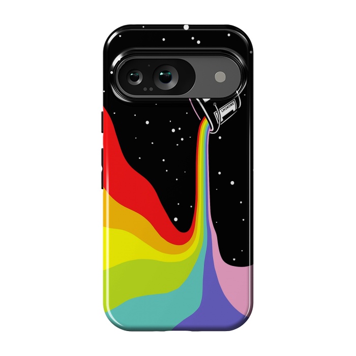 Pixel 9 StrongFit Space Paint Rainbow  by LM2Kone