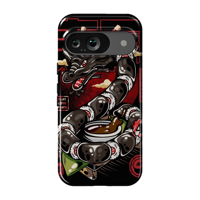 Pixel 9 StrongFit Great Sushi Dragon Japanese by LM2Kone