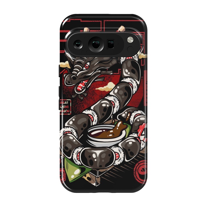 Pixel 9 pro StrongFit Great Sushi Dragon Japanese by LM2Kone