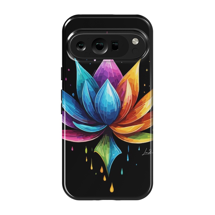 Pixel 9 pro StrongFit Multicolors Lotus by LM2Kone