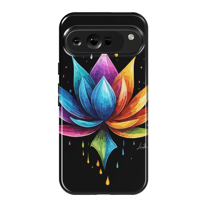 Pixel 9 Pro XL StrongFit Multicolors Lotus by LM2Kone