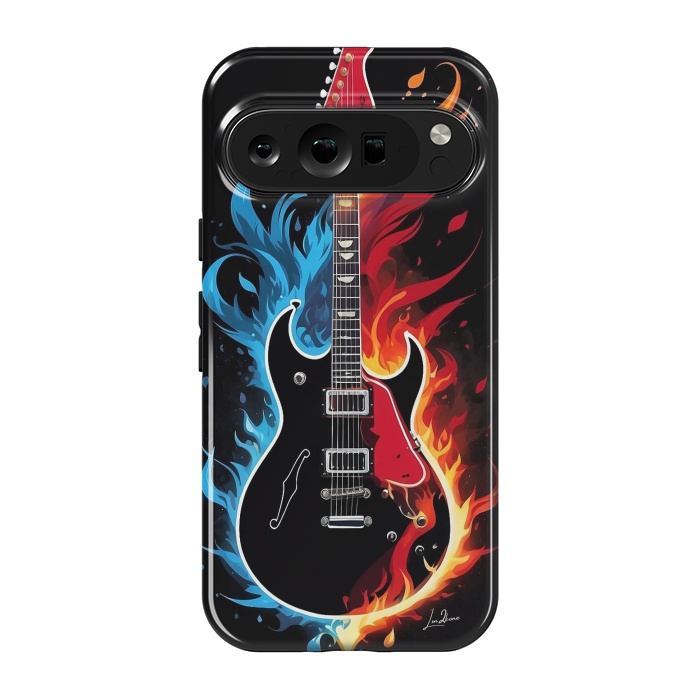 Pixel 9 pro StrongFit Epic Blazing Guitar by LM2Kone