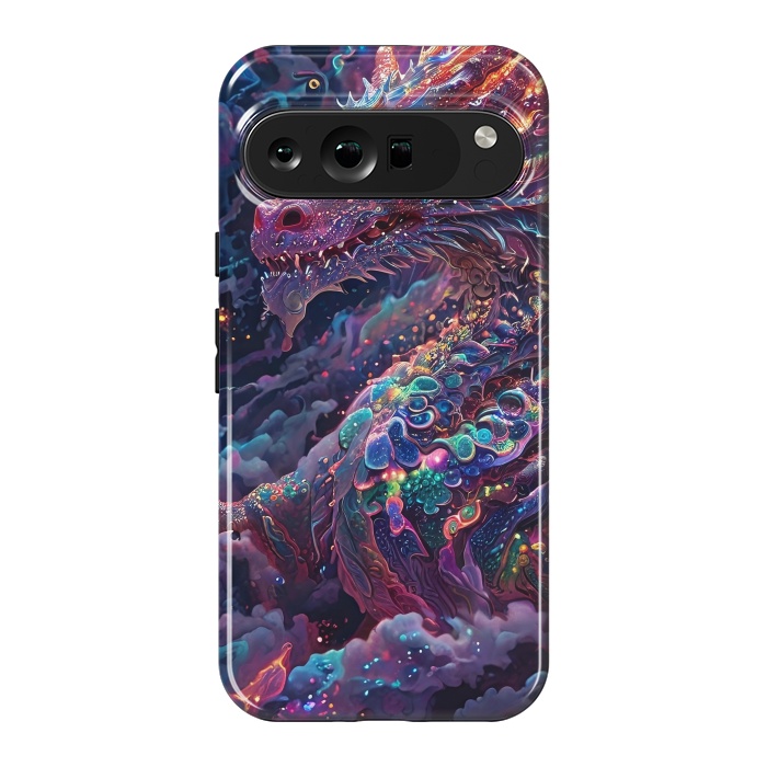 Pixel 9 Pro XL StrongFit Iridescent Mythical Dragon by JohnnyVillas