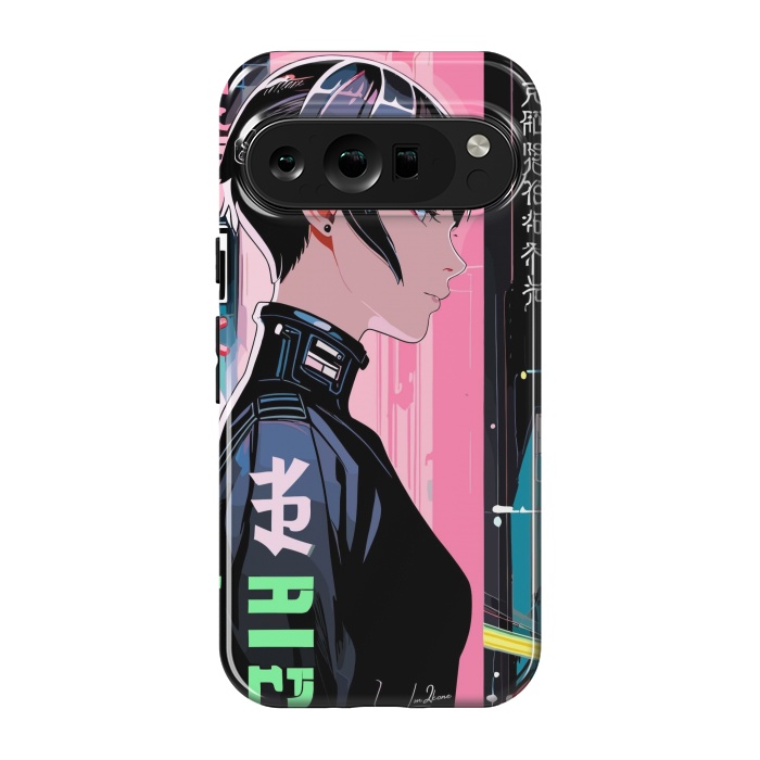 Pixel 9 pro StrongFit Cyberpunk Pop Girl by LM2Kone