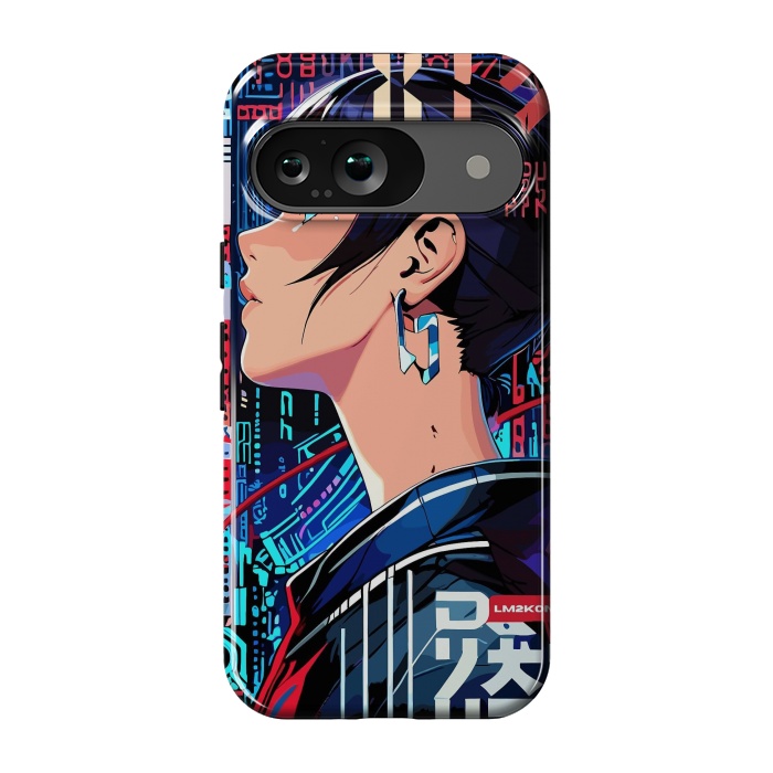 Pixel 9 StrongFit Pop Art Cyberpunk Girl by LM2Kone