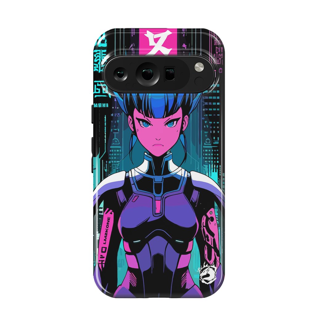 Pixel 9 pro StrongFit Cyberpunk Japan Neon by LM2Kone