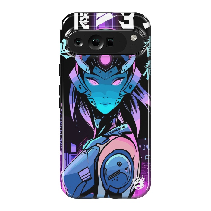 Pixel 9 Pro XL StrongFit Neon Cyborg Girl by LM2Kone