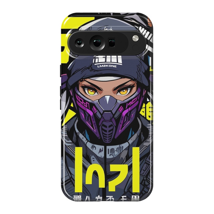 Pixel 9 Pro XL StrongFit Cyberpunk Ninja Girl by LM2Kone