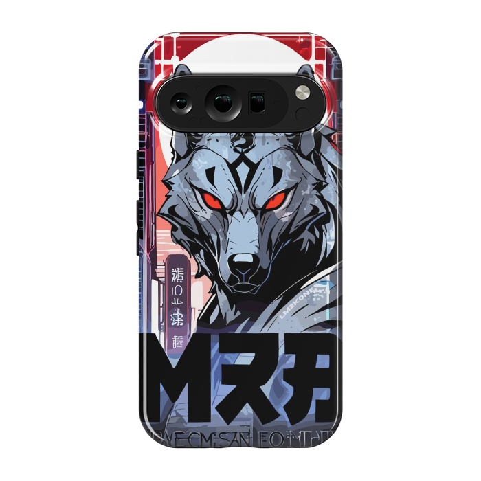 Pixel 9 pro StrongFit Cyberpunk Silver Wolf by LM2Kone