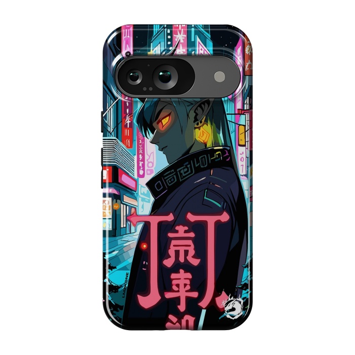 Pixel 9 StrongFit Cyberpunk Oni Neon by LM2Kone