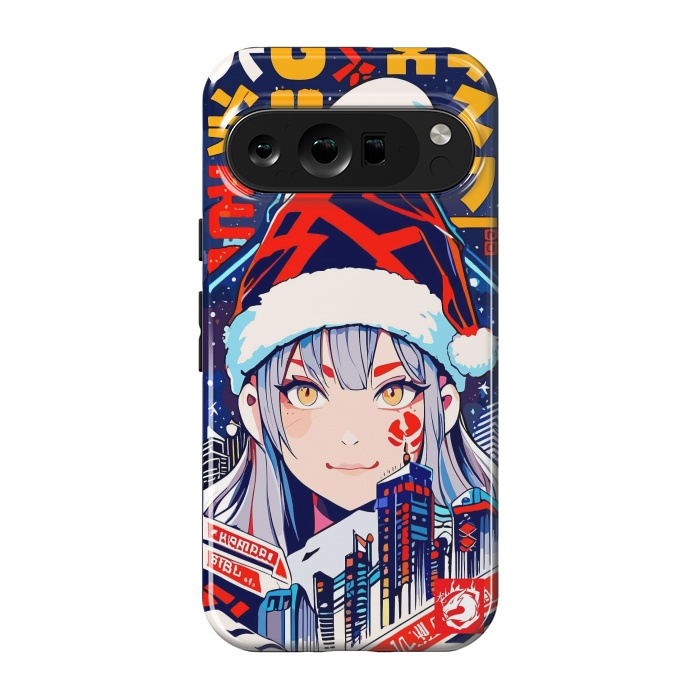 Pixel 9 pro StrongFit City Christmas Girl by LM2Kone