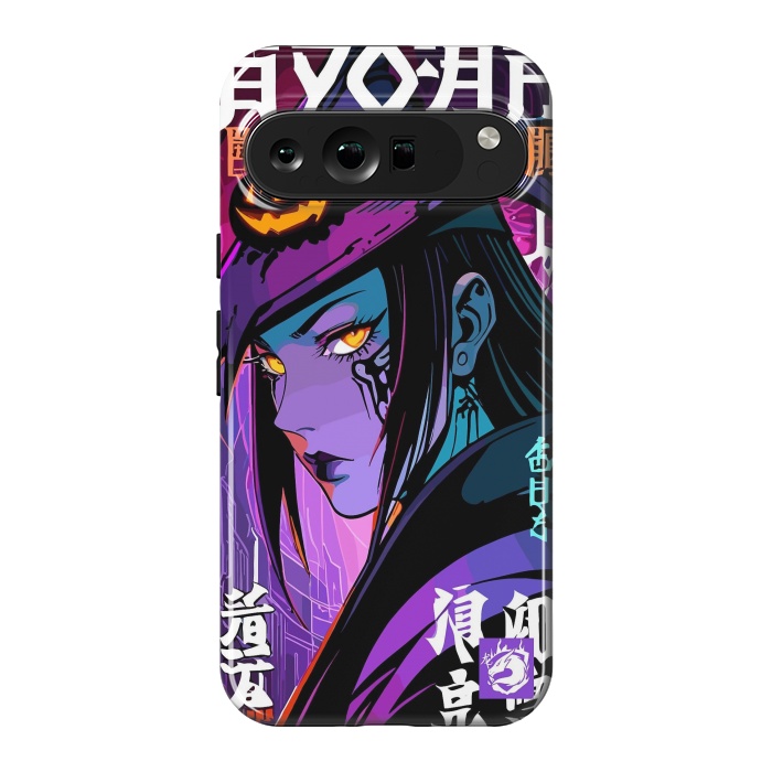 Pixel 9 Pro XL StrongFit Halloween Purple Witch by LM2Kone