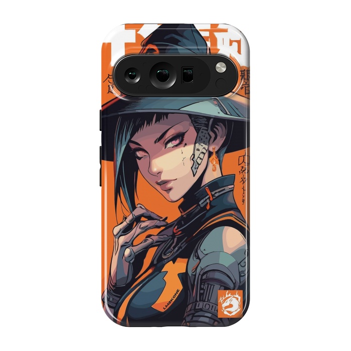 Pixel 9 pro StrongFit Orange Halloween Witch by LM2Kone