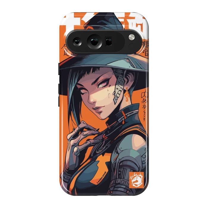 Pixel 9 Pro XL StrongFit Orange Halloween Witch by LM2Kone