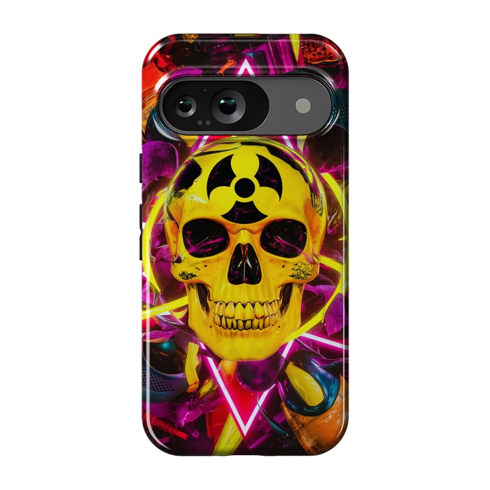 Pixel 9 StrongFit Radioactive Skull by JohnnyVillas