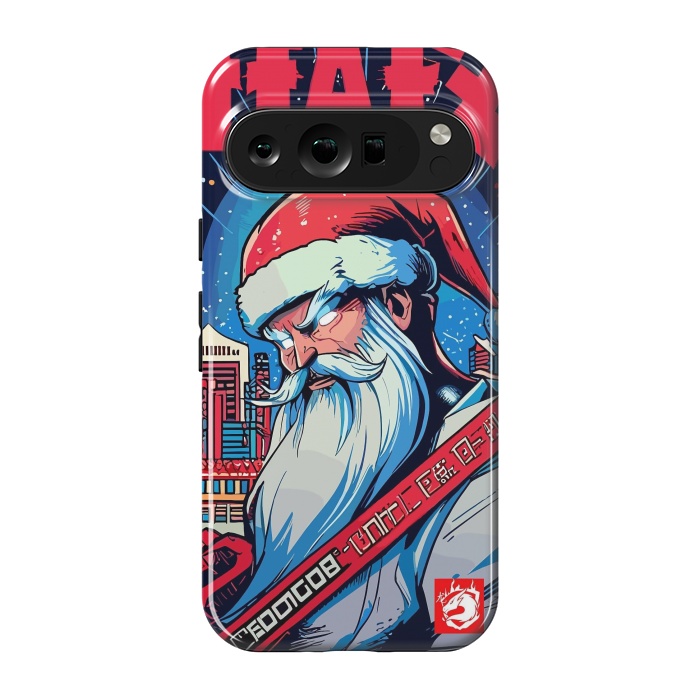 Pixel 9 pro StrongFit Modern Santa Claus by LM2Kone