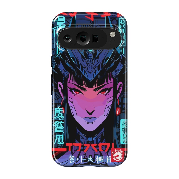 Pixel 9 pro StrongFit Blue Woman Cyborg by LM2Kone