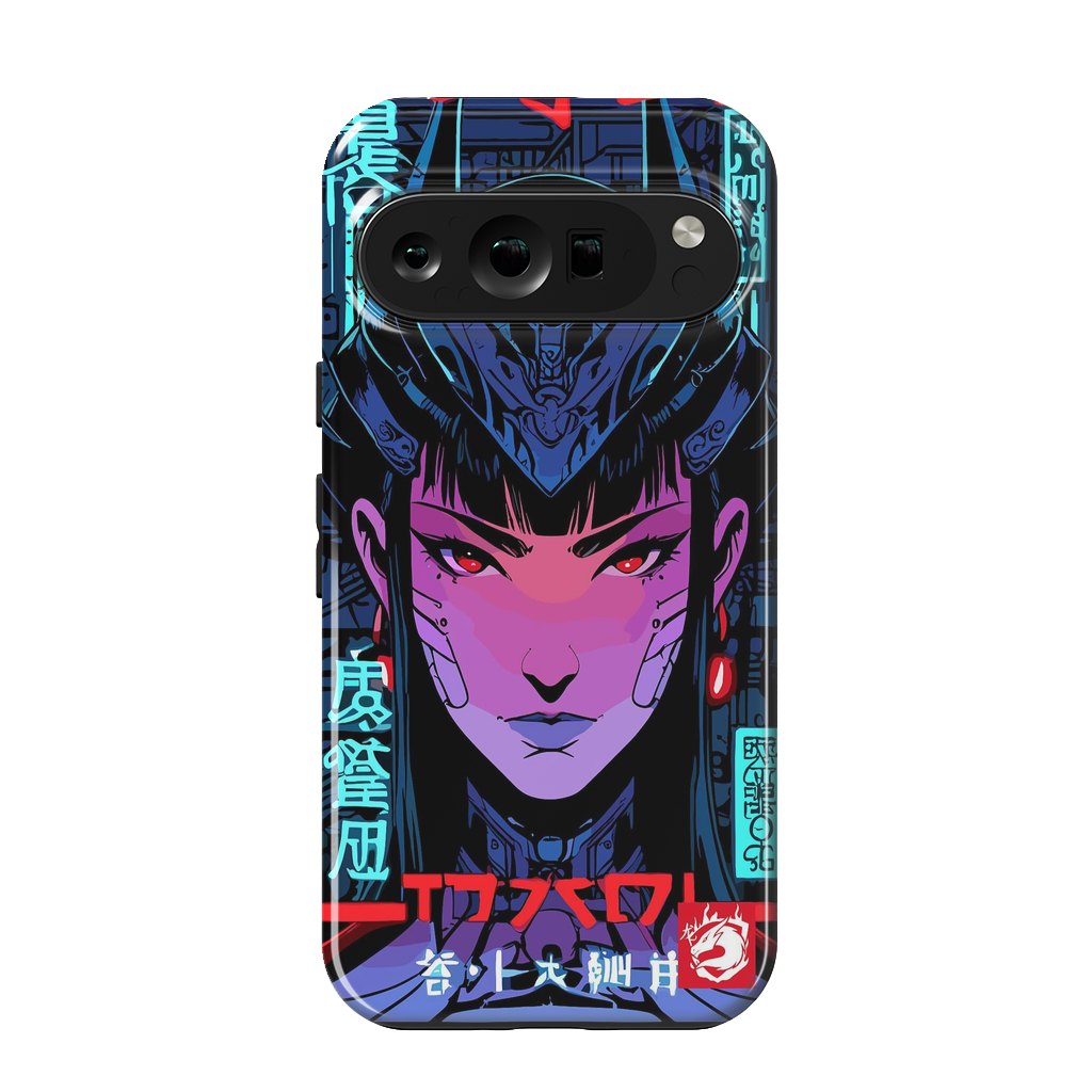 Pixel 9 pro StrongFit Blue Woman Cyborg by LM2Kone