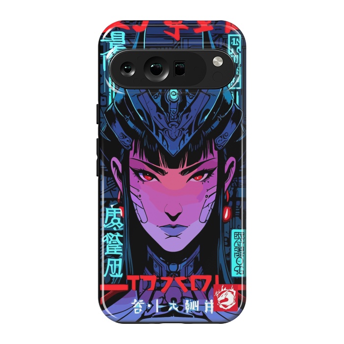 Pixel 9 Pro XL StrongFit Blue Woman Cyborg by LM2Kone